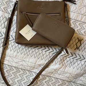 KATE SPADE CROSSBODY PURSE AND WALLET